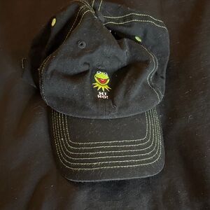 Disney Black Cap with Kermit Embroidery